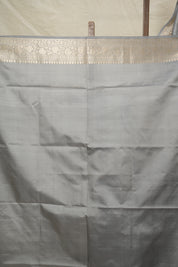 Grey Banarasi Silk Saree - SRGBSS856