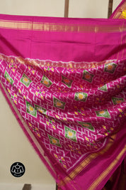 Yellow Pochampalli Silk Ikat Saree - SRYPSIS305