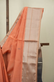 Peach Maheshwari Saree - SRPMS1182