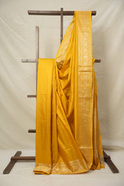 Dark Yellow Banarasi Silk Saree - SRDYBSS857