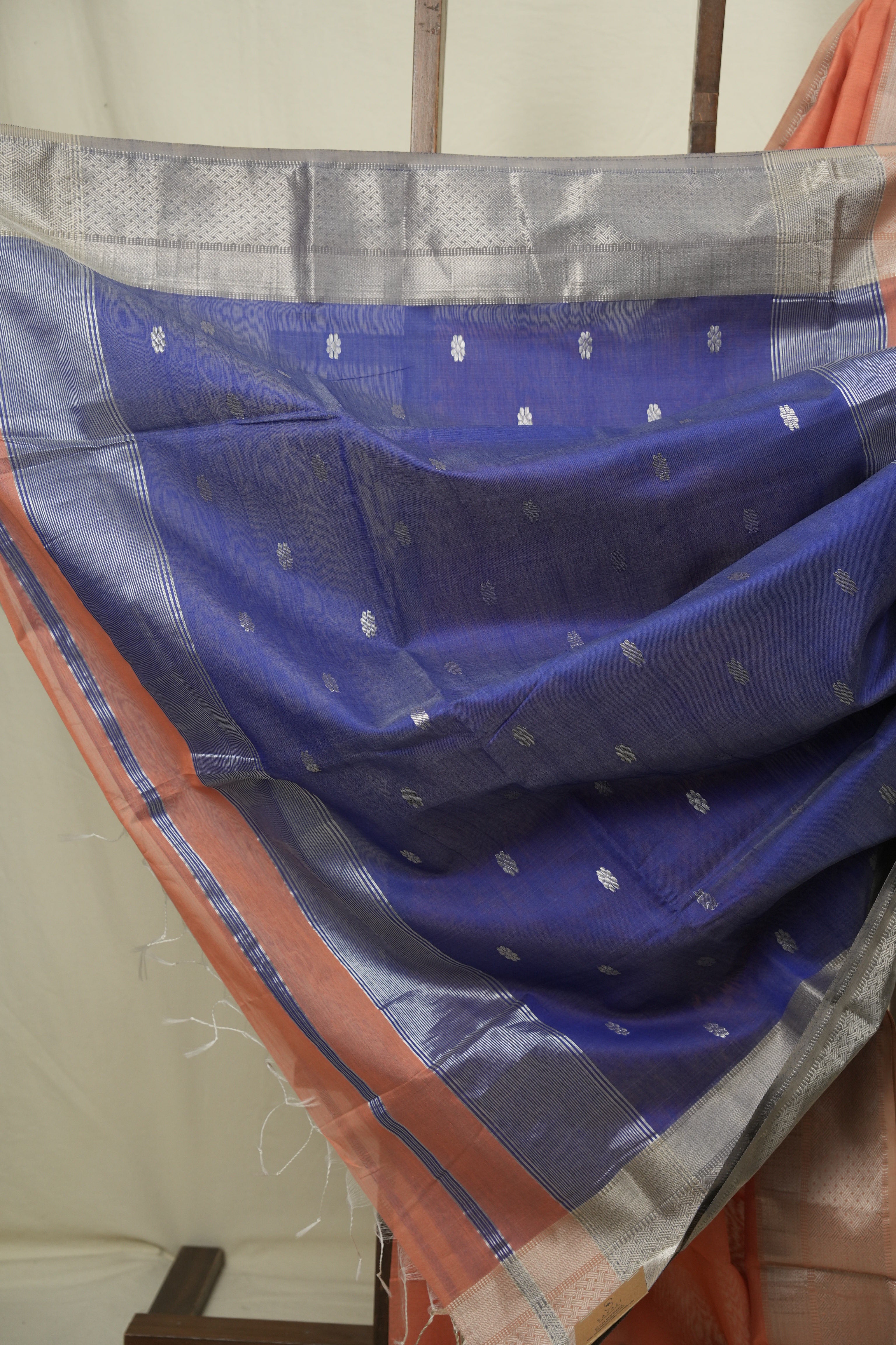 Peach Maheshwari Saree - SRPMS1182