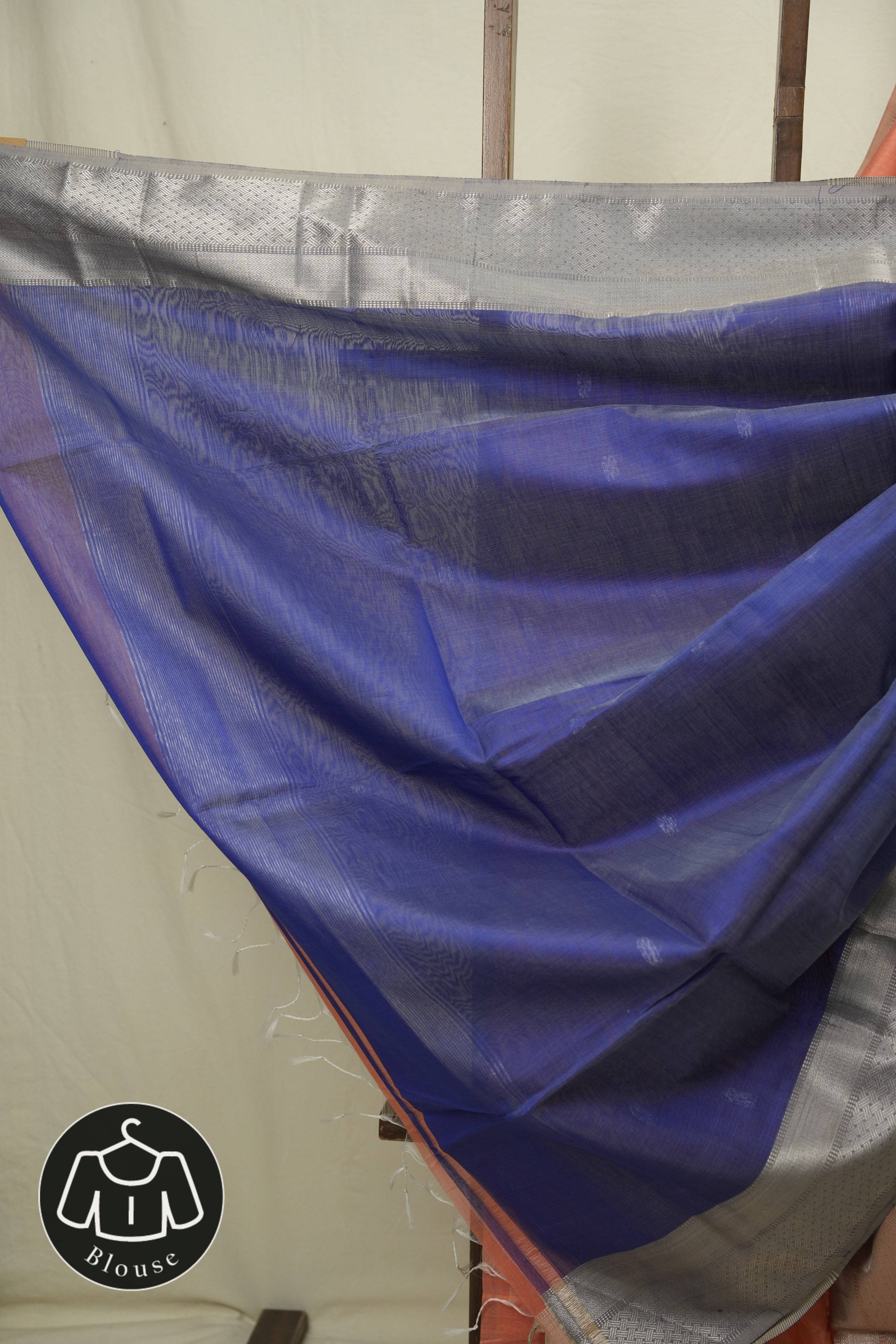 Peach Maheshwari Saree - SRPMS1182