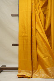 Dark Yellow Banarasi Silk Saree - SRDYBSS857