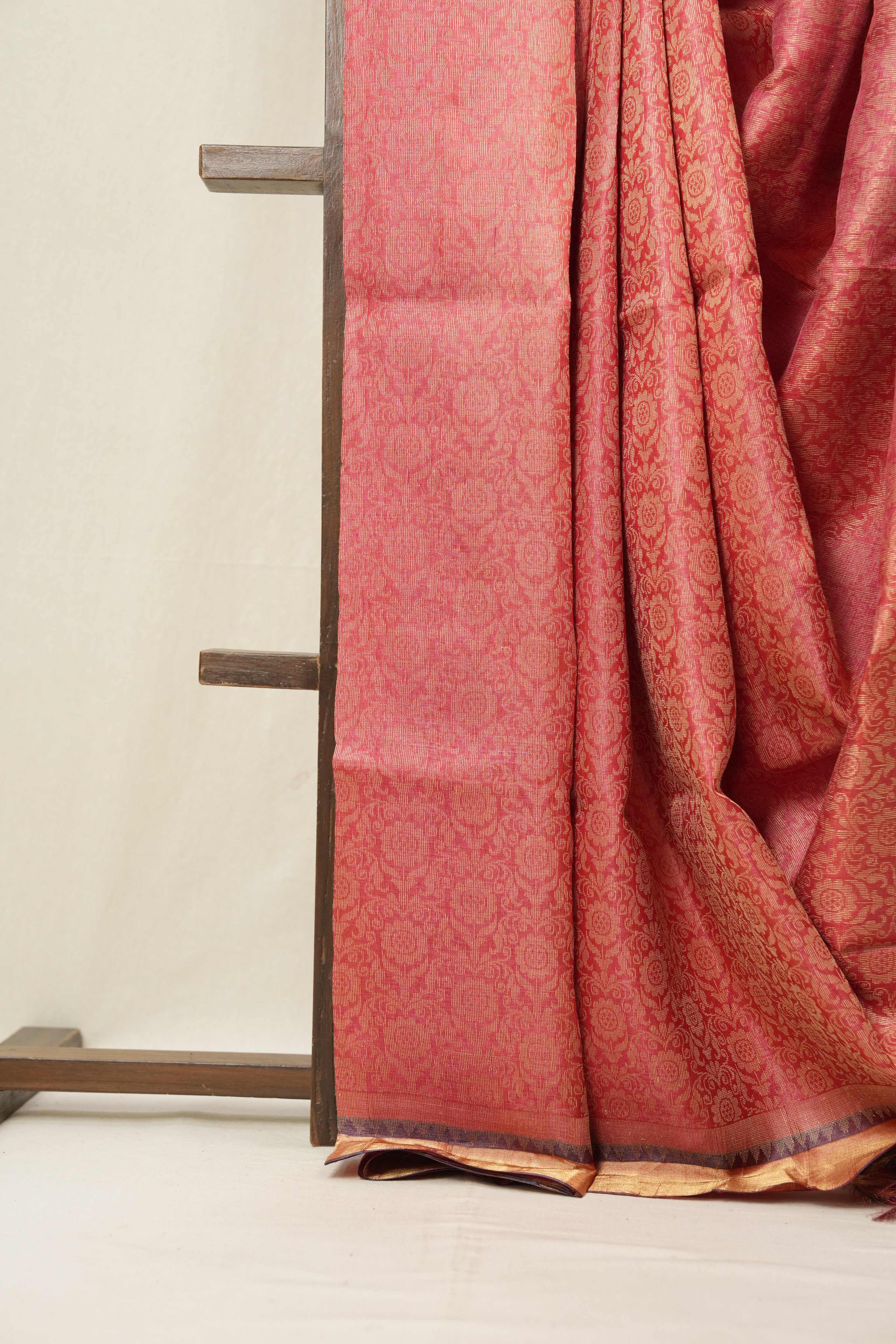 Pink Kosa Tussar Silk Saree - SRPKTSS862