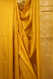 Dark Yellow Banarasi Silk Saree - SRDYBSS857