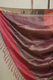 Pink Kosa Tussar Silk Saree - SRPKTSS862