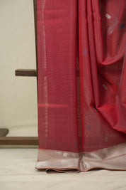 Sky Blue Maheshwari Saree - SRSBMS1179