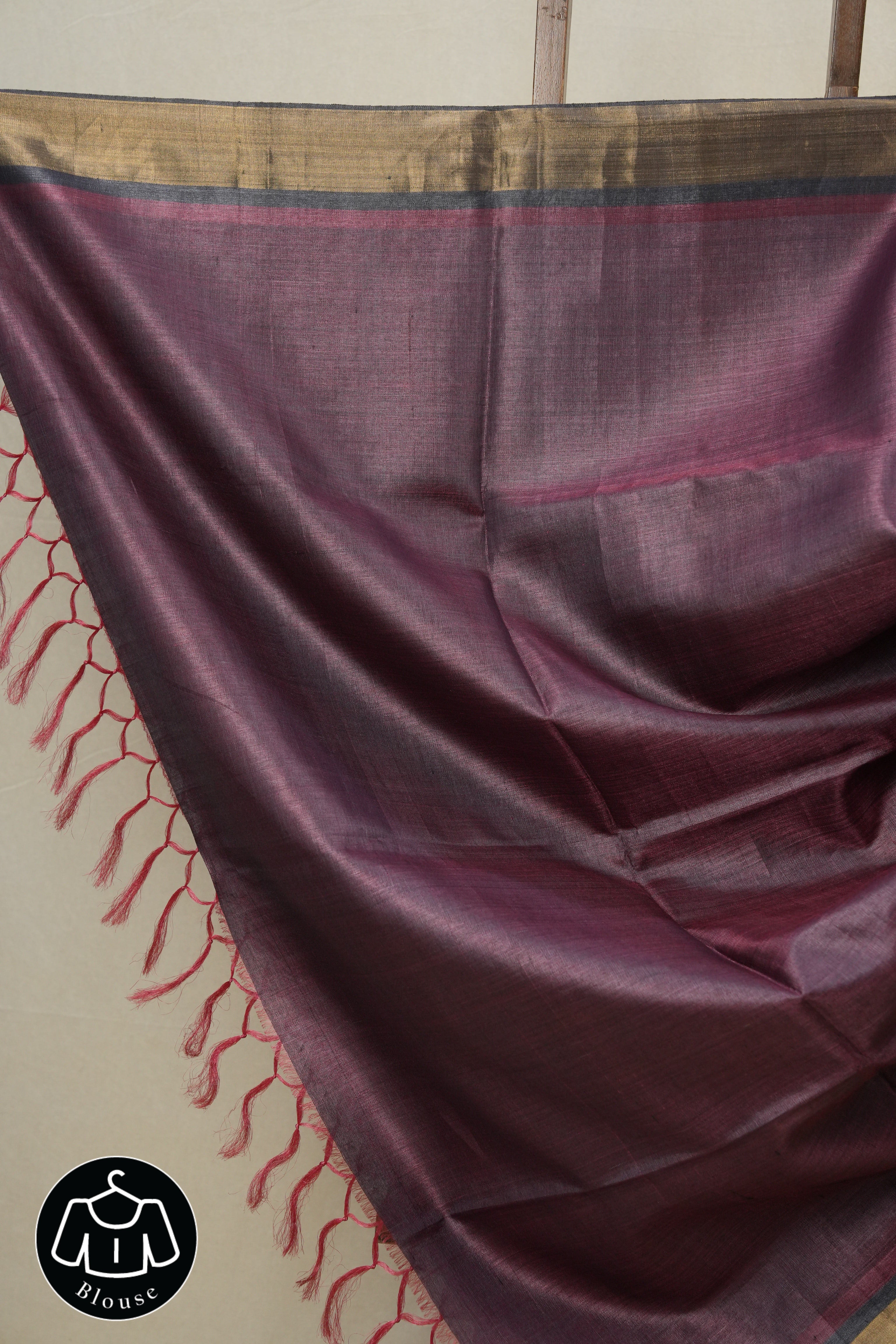 Pink Kosa Tussar Silk Saree - SRPKTSS862