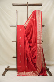 Red Banarasi Silk Saree - SRRBSS854
