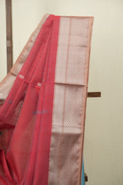 Sky Blue Maheshwari Saree - SRSBMS1179