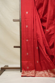 Red Banarasi Silk Saree - SRRBSS854