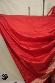 Red Banarasi Silk Saree - SRRBSS854