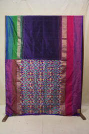 Violet Pochampalli Silk Ikat Saree - SRVPSIS301