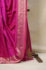 Rani Pink Banarasi Silk Saree - SRRPBSS855