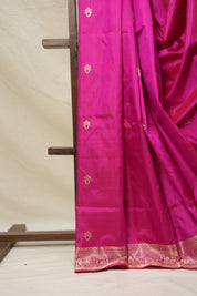 Rani Pink Banarasi Silk Saree - SRRPBSS855