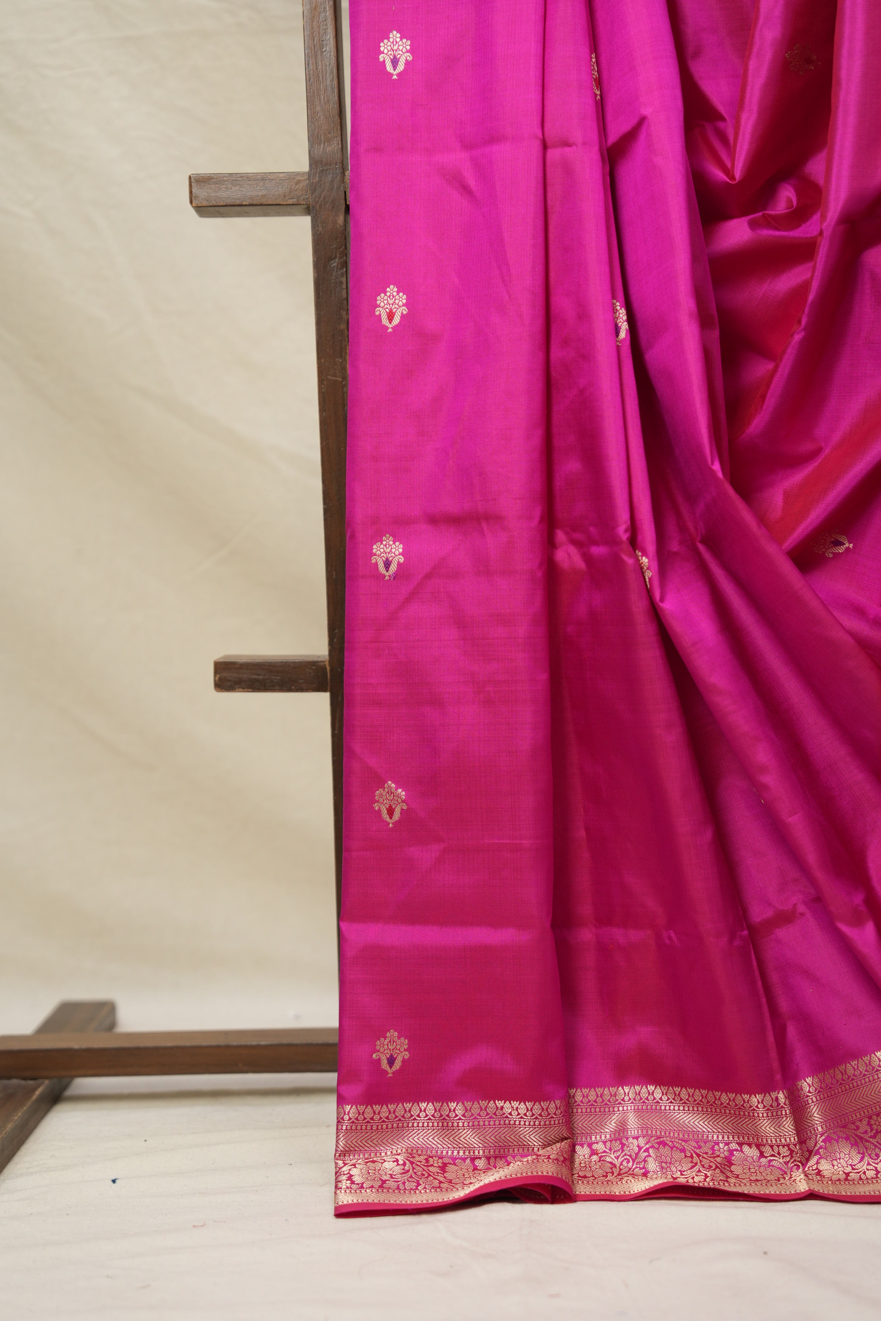Rani Pink Banarasi Silk Saree - SRRPBSS855
