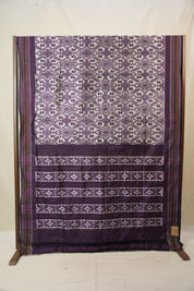 Grey Pochampalli Silk Ikat Saree - SRGPSIS308
