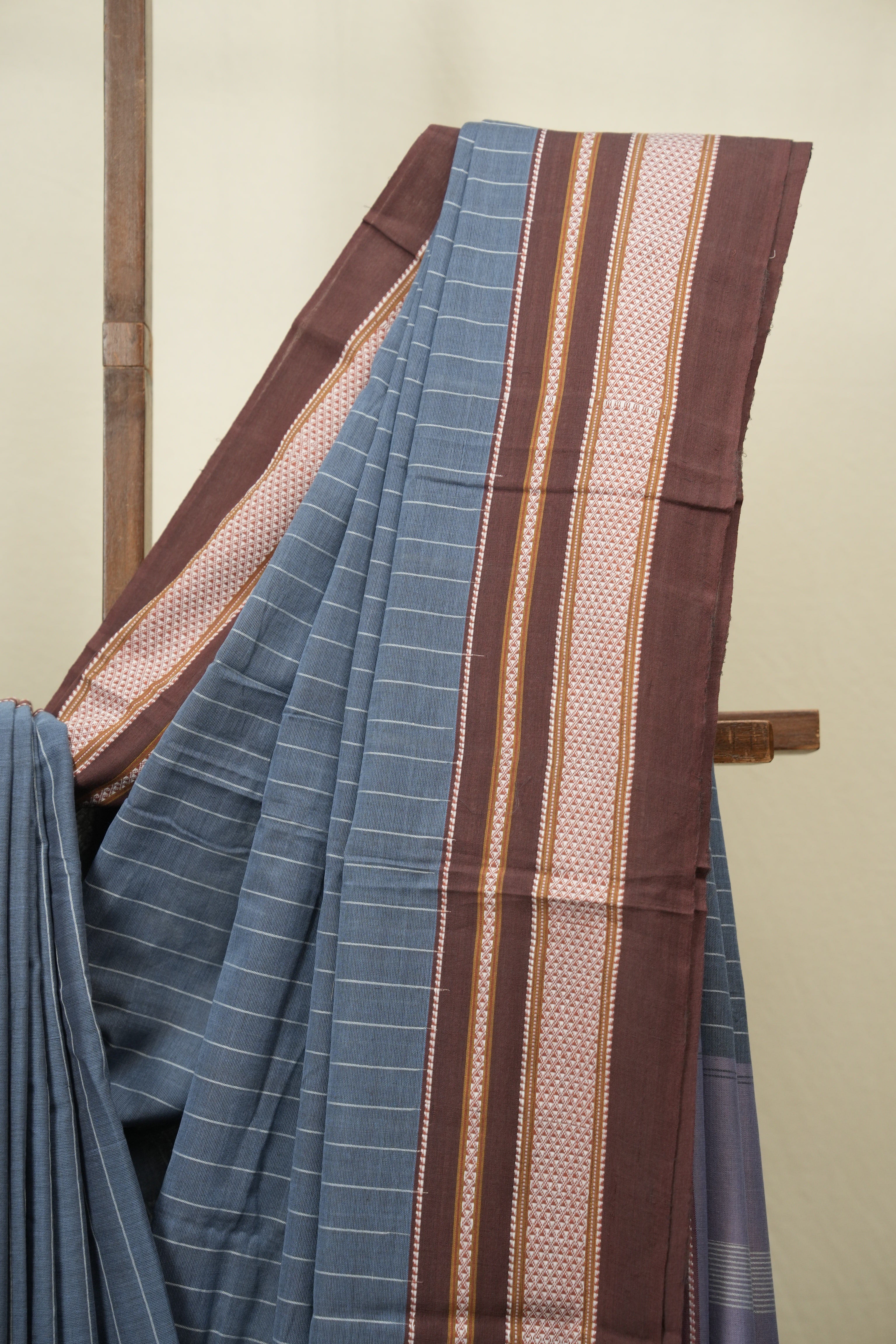 Blue Cotton IIkal Saree - SRBCIS1143