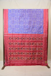 Blue Pochampalli Silk Ikat Saree - SRBPSIS307