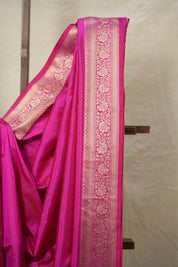 Rani Pink Banarasi Silk Saree - SRRPBSS855