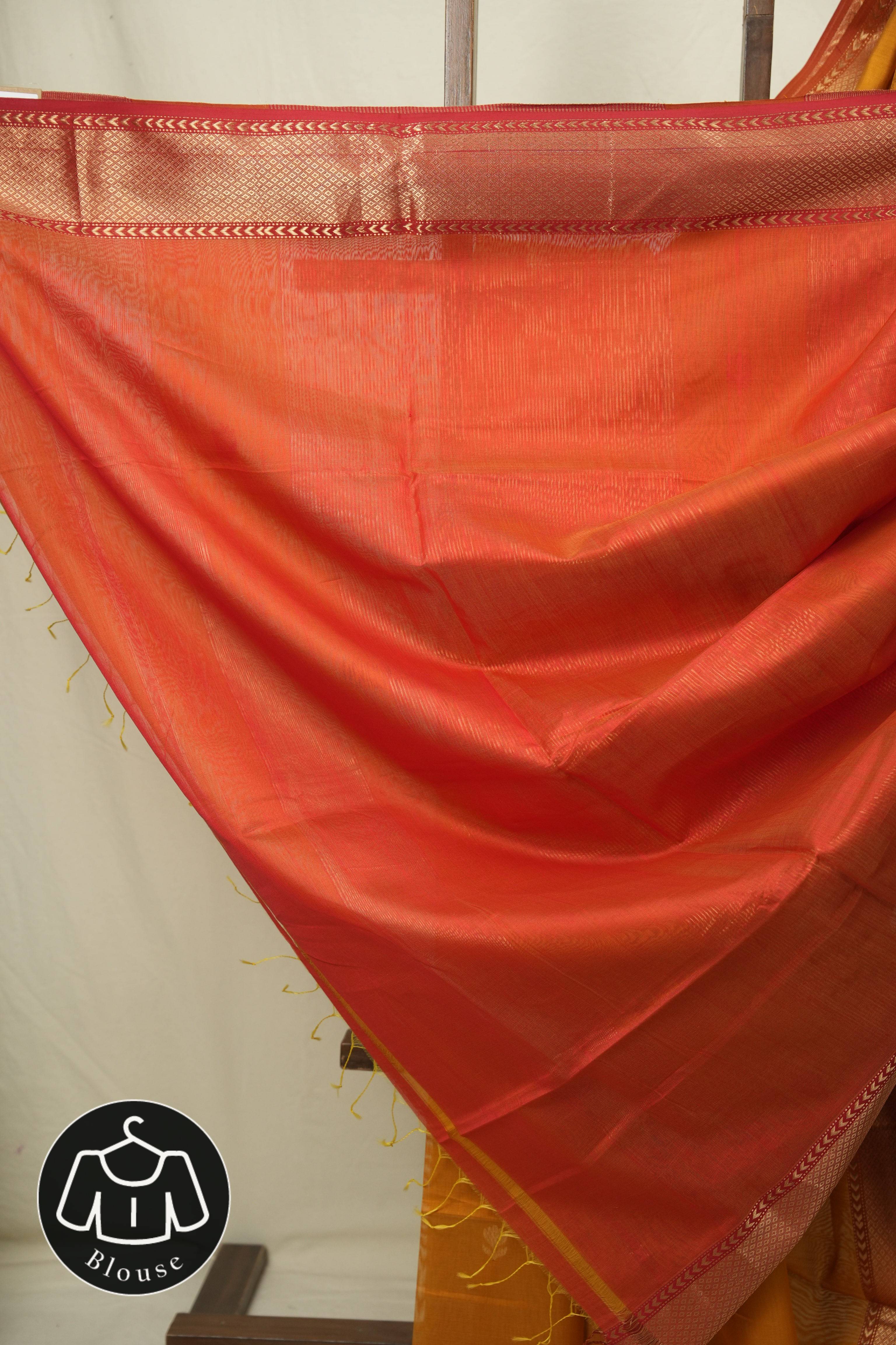 Musturd Maheshwari Saree - SRMMS1231