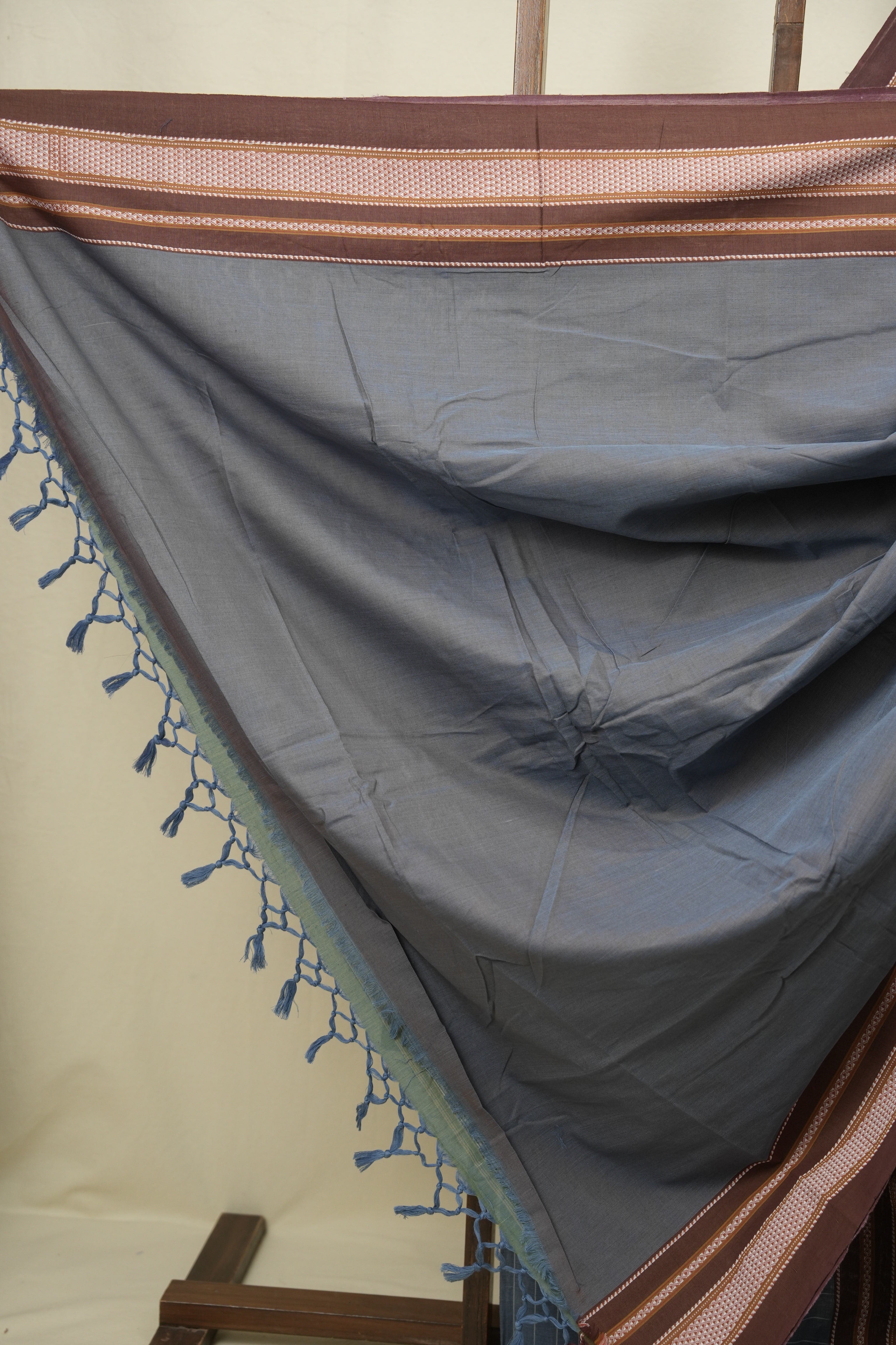 Blue Cotton IIkal Saree - SRBCIS1143