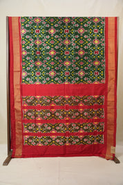 Green Pochampalli Silk Ikat Saree - SRGPSIS310