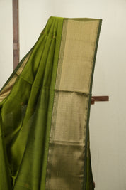 Mehandi Green Maheshwari Saree - SRMGMS1175