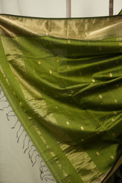 Mehandi Green Maheshwari Saree - SRMGMS1175