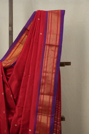 Red Silk Paithani Saree-SRRSPS545