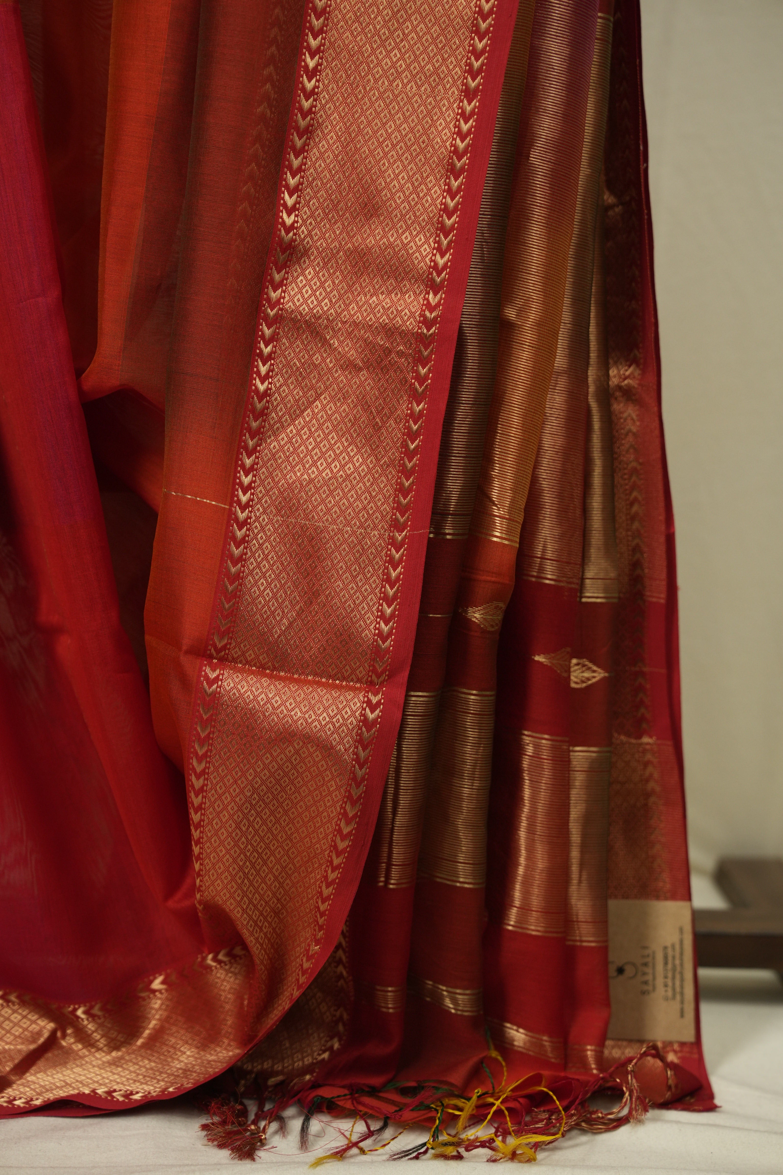 Multicolour Maheshwari Saree - SRMMS1208