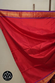 Red Silk Paithani Saree-SRRSPS545
