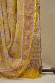 Yellow HBP Chiffon Saree - SRYHCS22