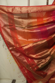 Multicolour Maheshwari Saree - SRMMS1208
