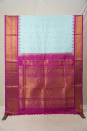 Sky Blue Gadwal Silk Saree - SRSBGSS603