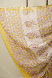 Yellow HBP Chiffon Saree - SRYHCS22