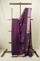 Purple Maheshwari Saree - SRPMS1228