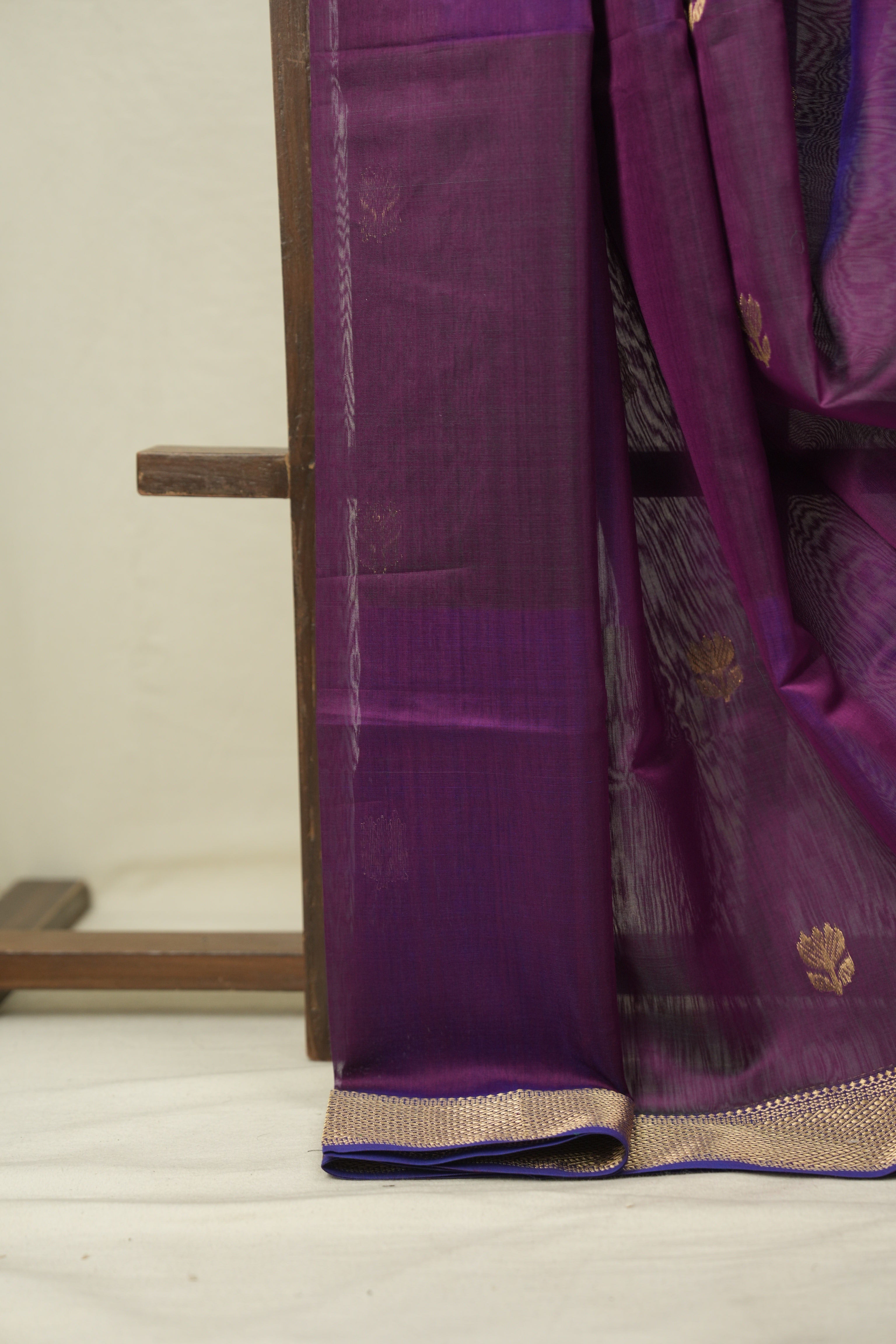 Purple Maheshwari Saree - SRPMS1228