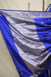 Royal Blue Banarasi Silk Saree - SRRBBSS851
