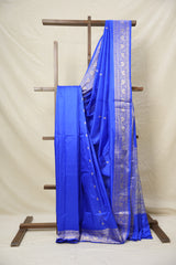 Blue Banarasi Silk Saree - SRBBSS849