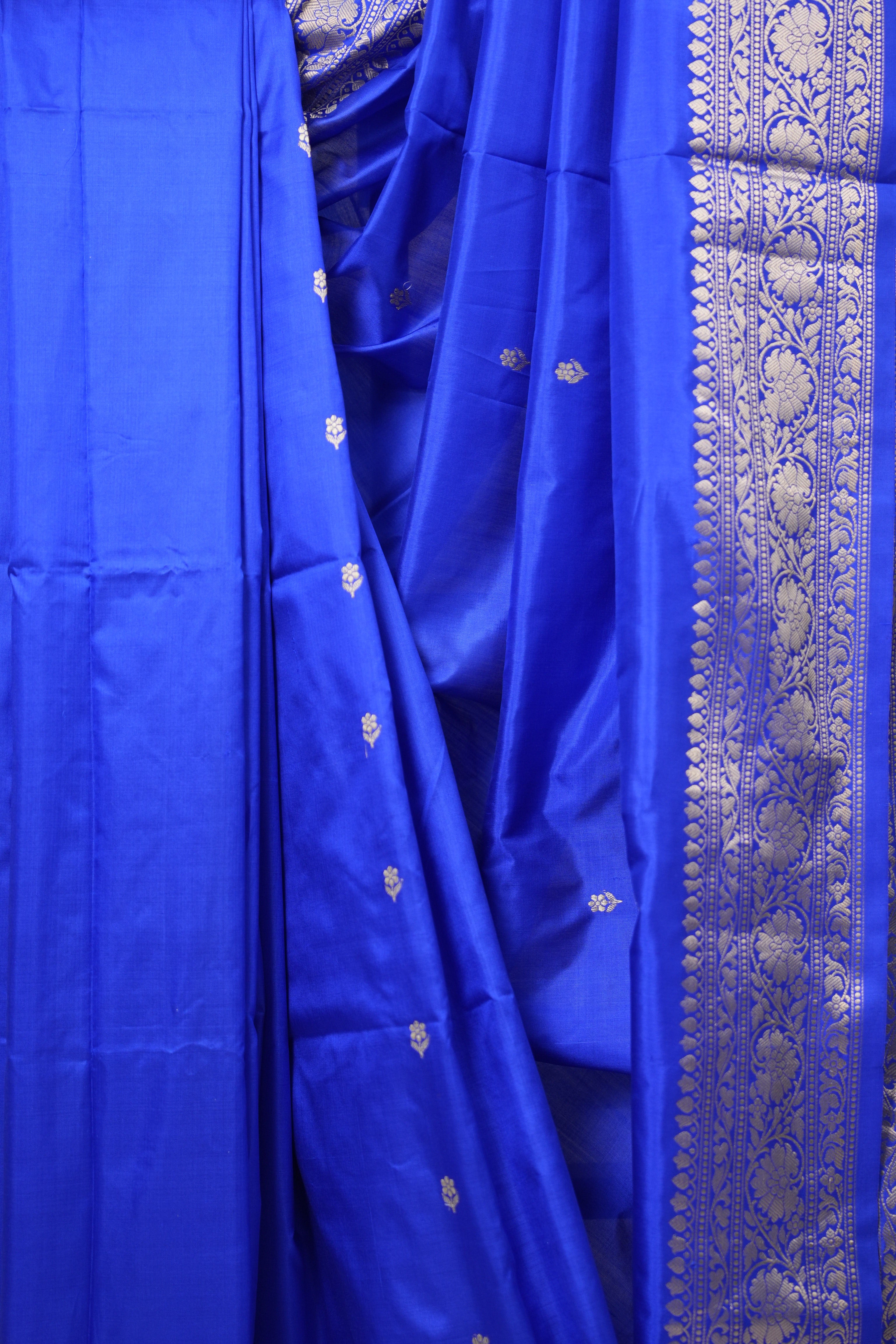 Blue Banarasi Silk Saree - SRBBSS849