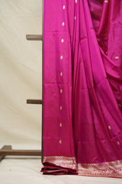 Rani Pink Banarasi Silk Saree - SRRPBSS848