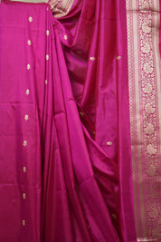 Rani Pink Banarasi Silk Saree - SRRPBSS848