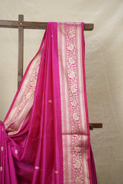 Rani Pink Banarasi Silk Saree - SRRPBSS848