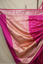 Rani Pink Banarasi Silk Saree - SRRPBSS848