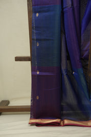 Blue Maheshwari Saree - SRBMS1192