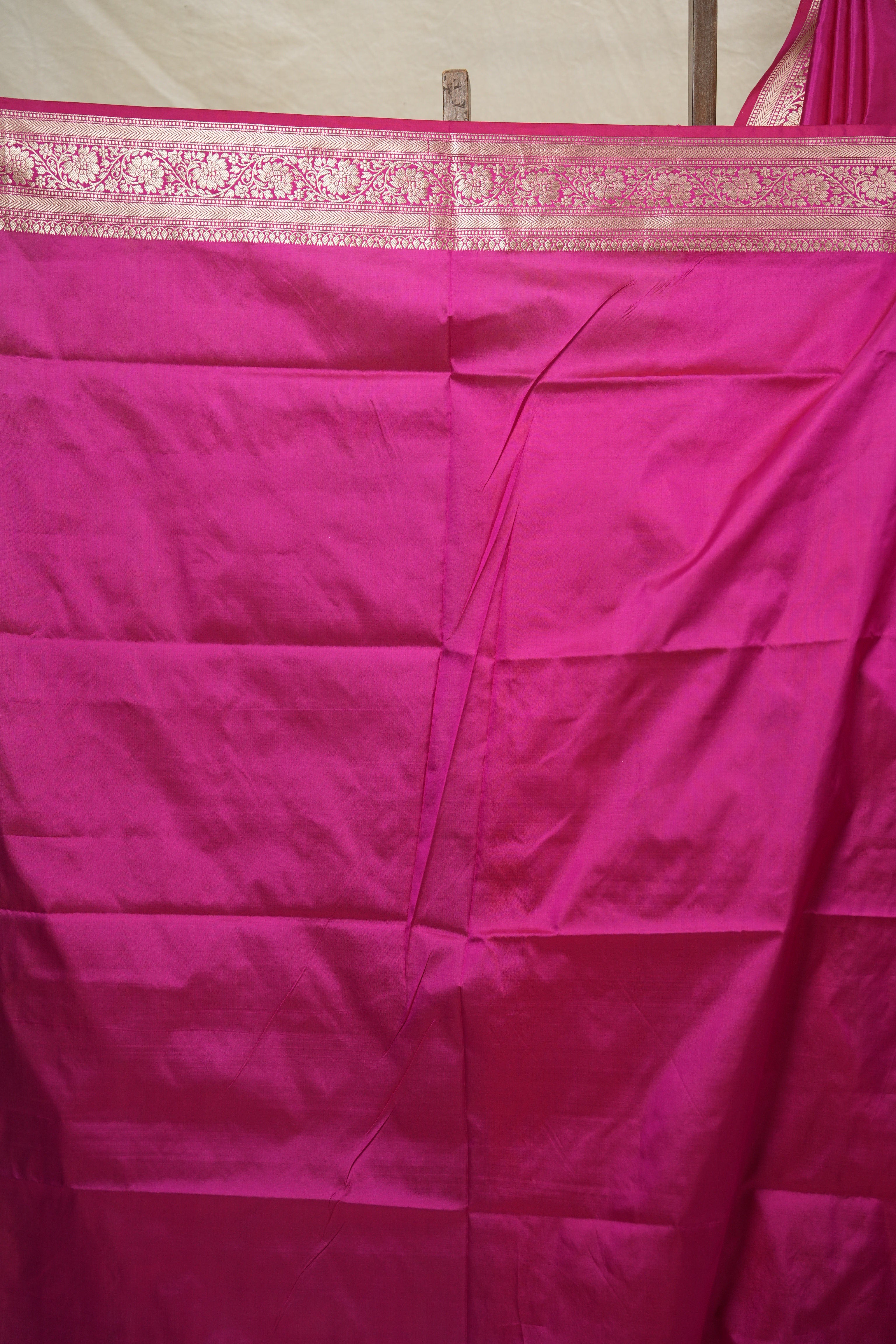 Rani Pink Banarasi Silk Saree - SRRPBSS848