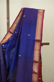 Blue Maheshwari Saree - SRBMS1192
