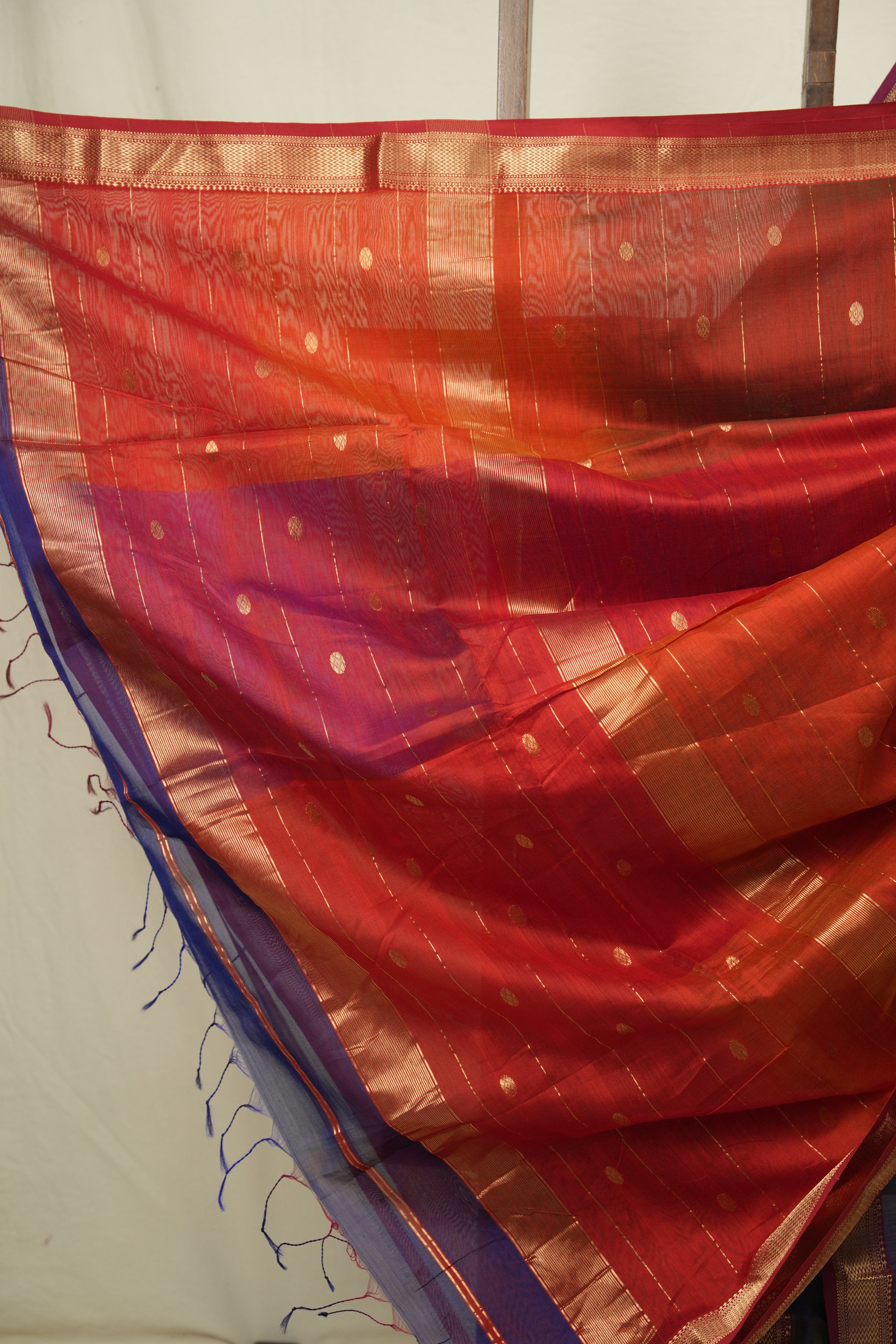 Blue Maheshwari Saree - SRBMS1192