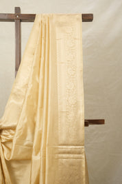 Cream Banarasi Silk Saree - SRCBSS846